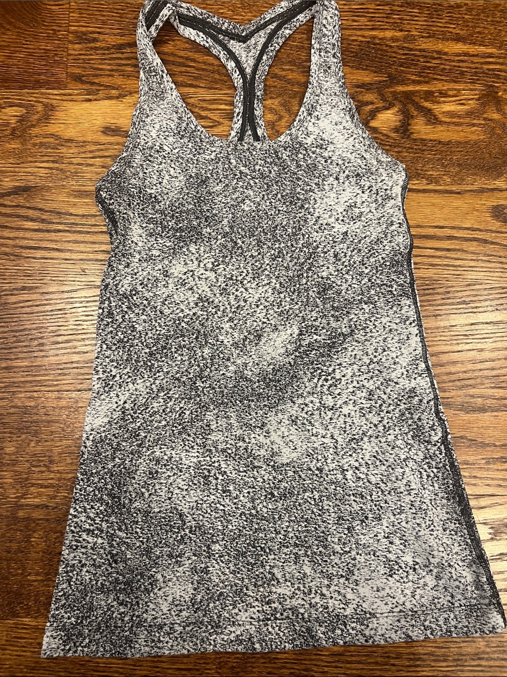 lululemon athletica Black & White Marled Racerback Mini Dress